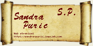 Sandra Purić vizit kartica